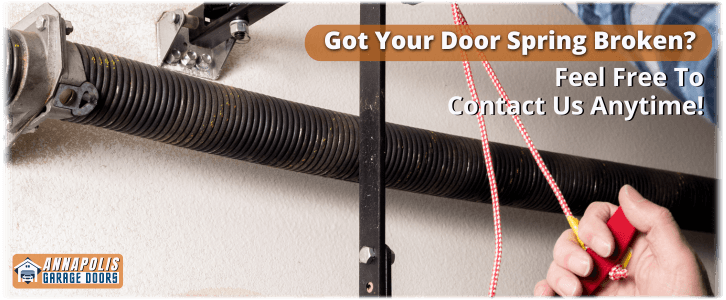 Broken Garage Door Spring Annapolis MD